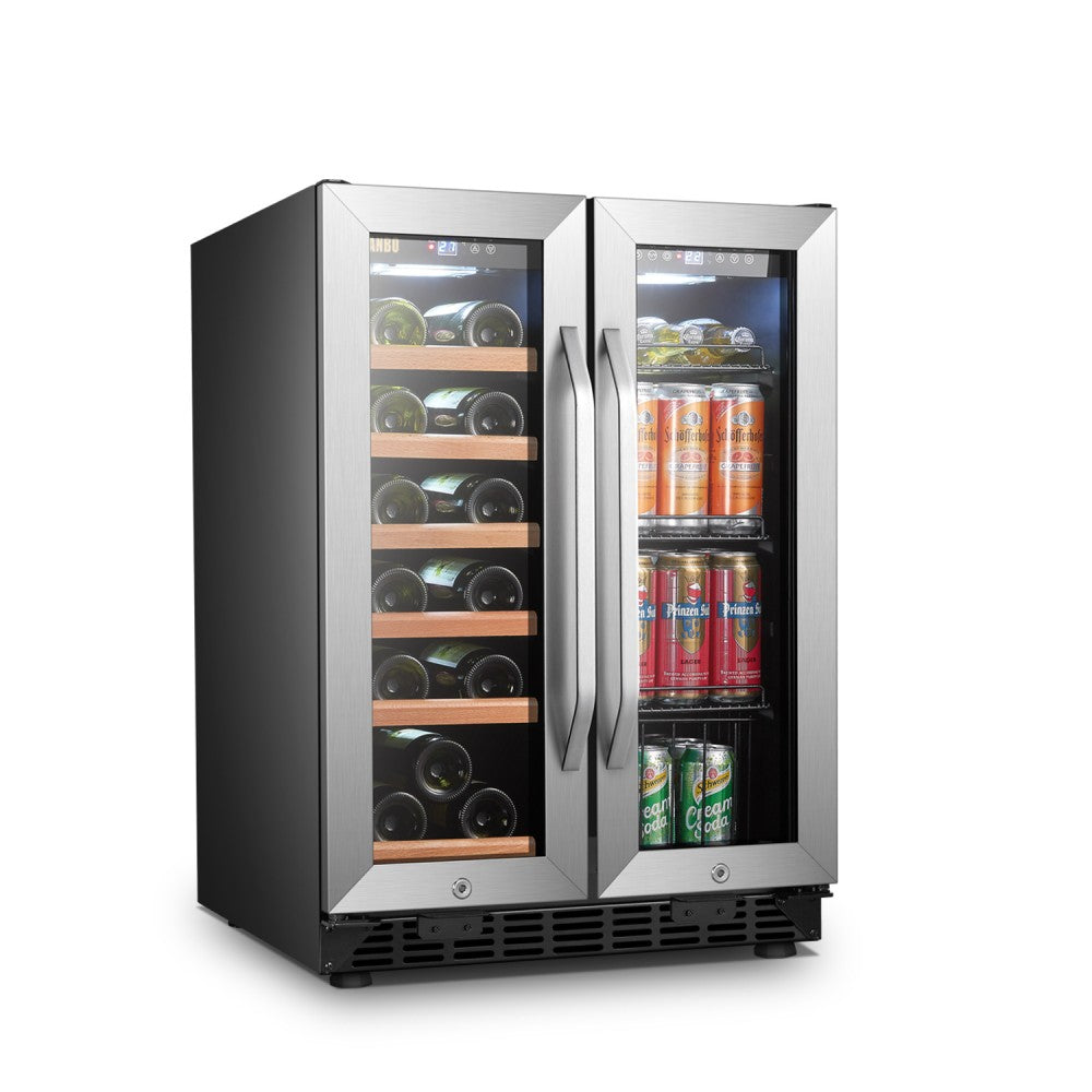 Lanbo Appliances 73 Bottle 24 Inch Wine And Beverage Cooler