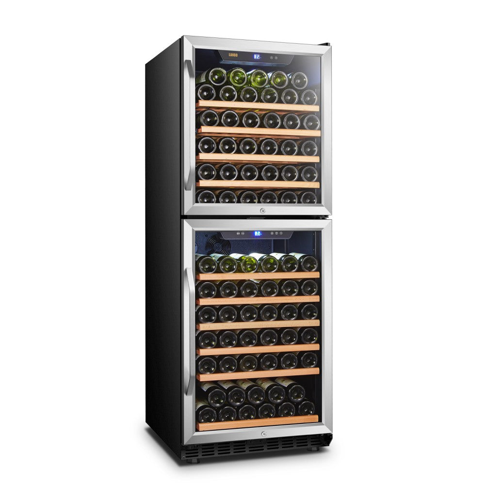 Lanbo Appliances 133 Bottle Dual Door Wine Cooler