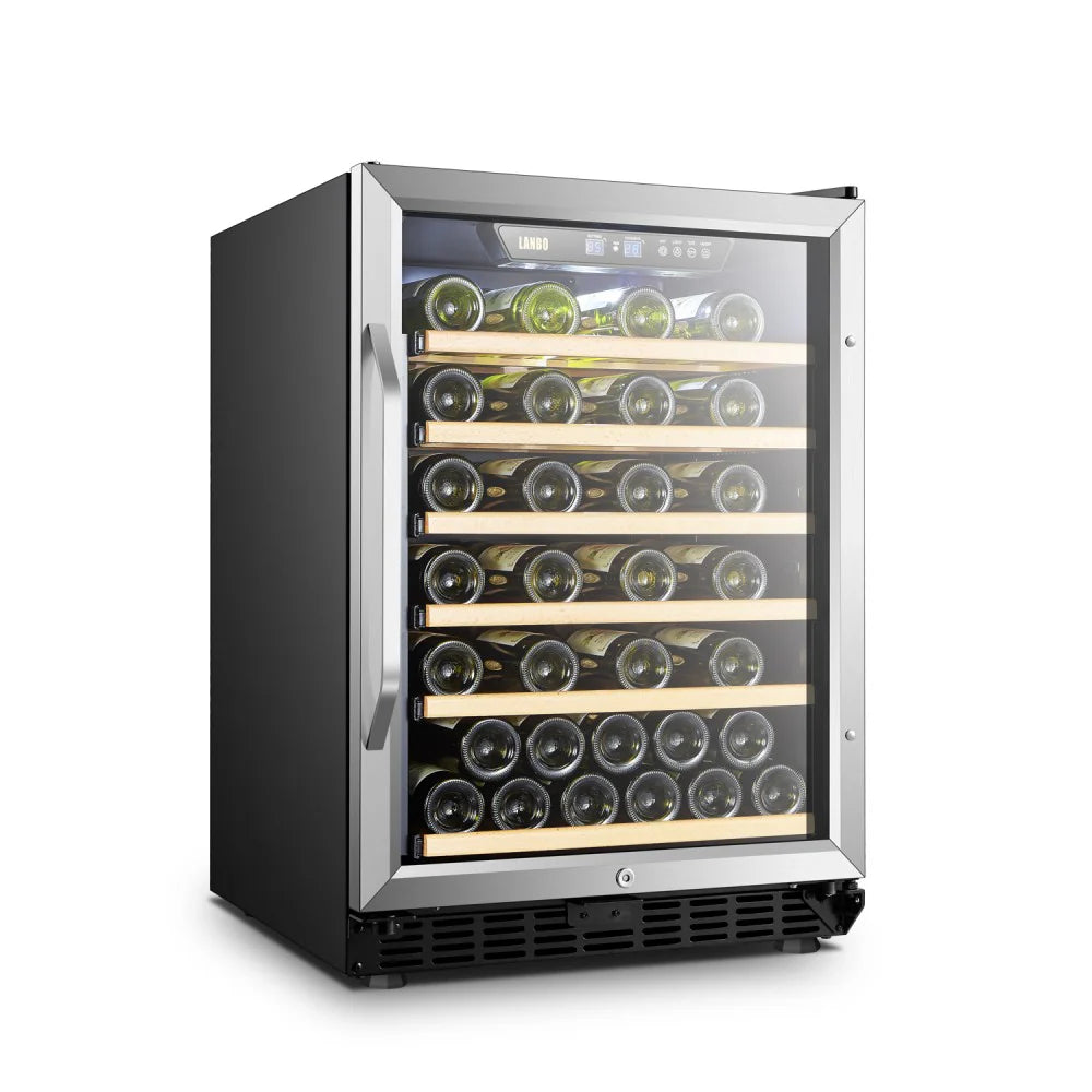 Lanbo Appliances 52 Bottle Single Zone Wine Cooler