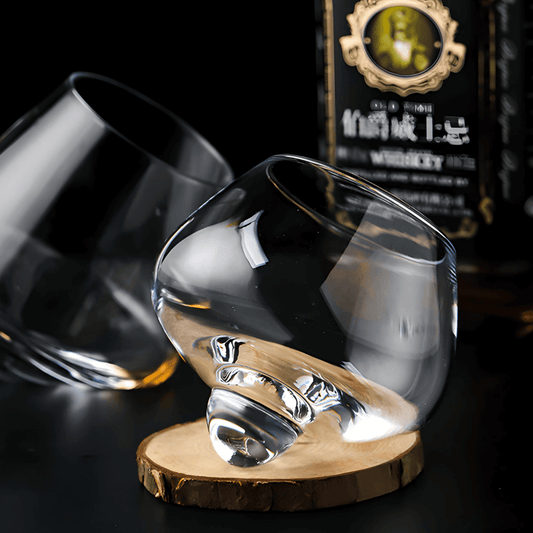 Kami Rotating Crystal Whisky Glass