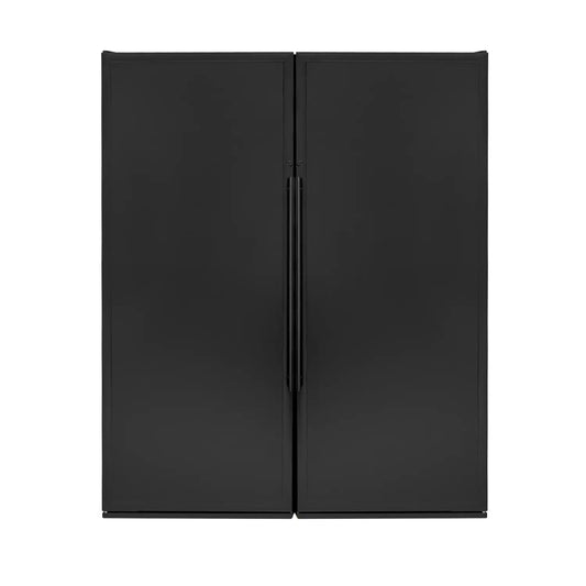 Allavino Vite II 610 Bottle Dual Zone Tall Side-by-Side Wine Refrigerators with Black Solid Doors