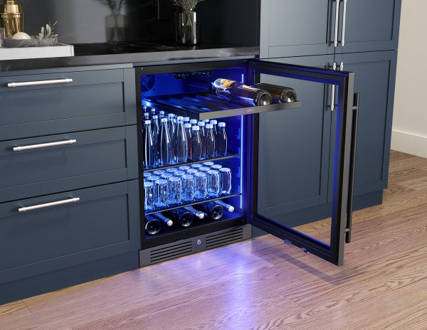 Zephyr Presrv™ Black Stainless Single Zone Beverage Cooler