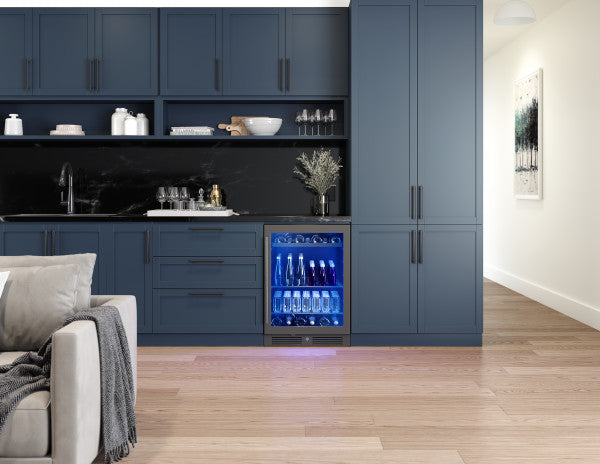Zephyr Presrv™ Black Stainless Single Zone Beverage Cooler