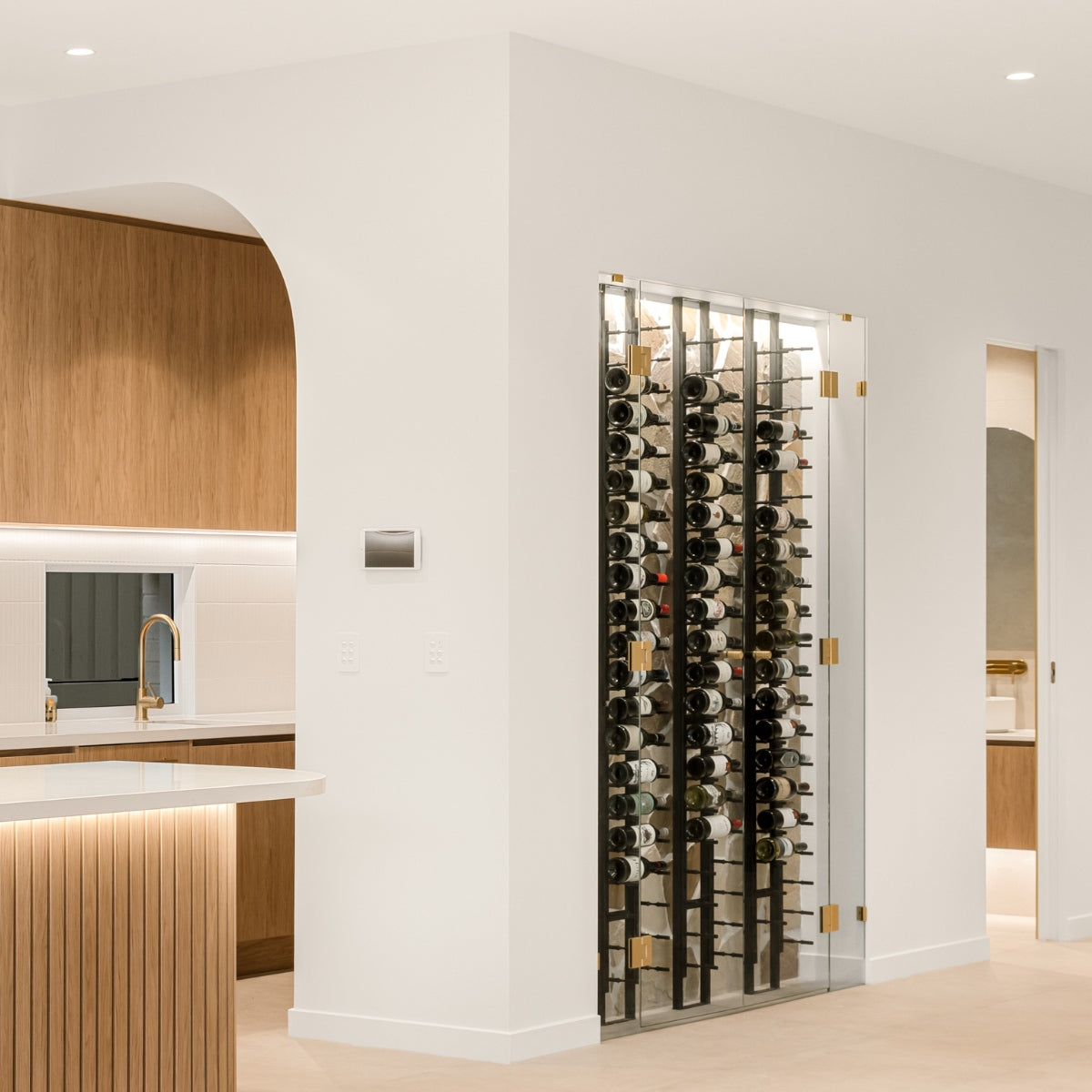 47-Inch Height Single Zone Wine Cooler with Low-E Glass Door