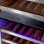 Kucht - 18-in Built-in Panel Ready Three Zones Wine Cooler - Stainless Steel