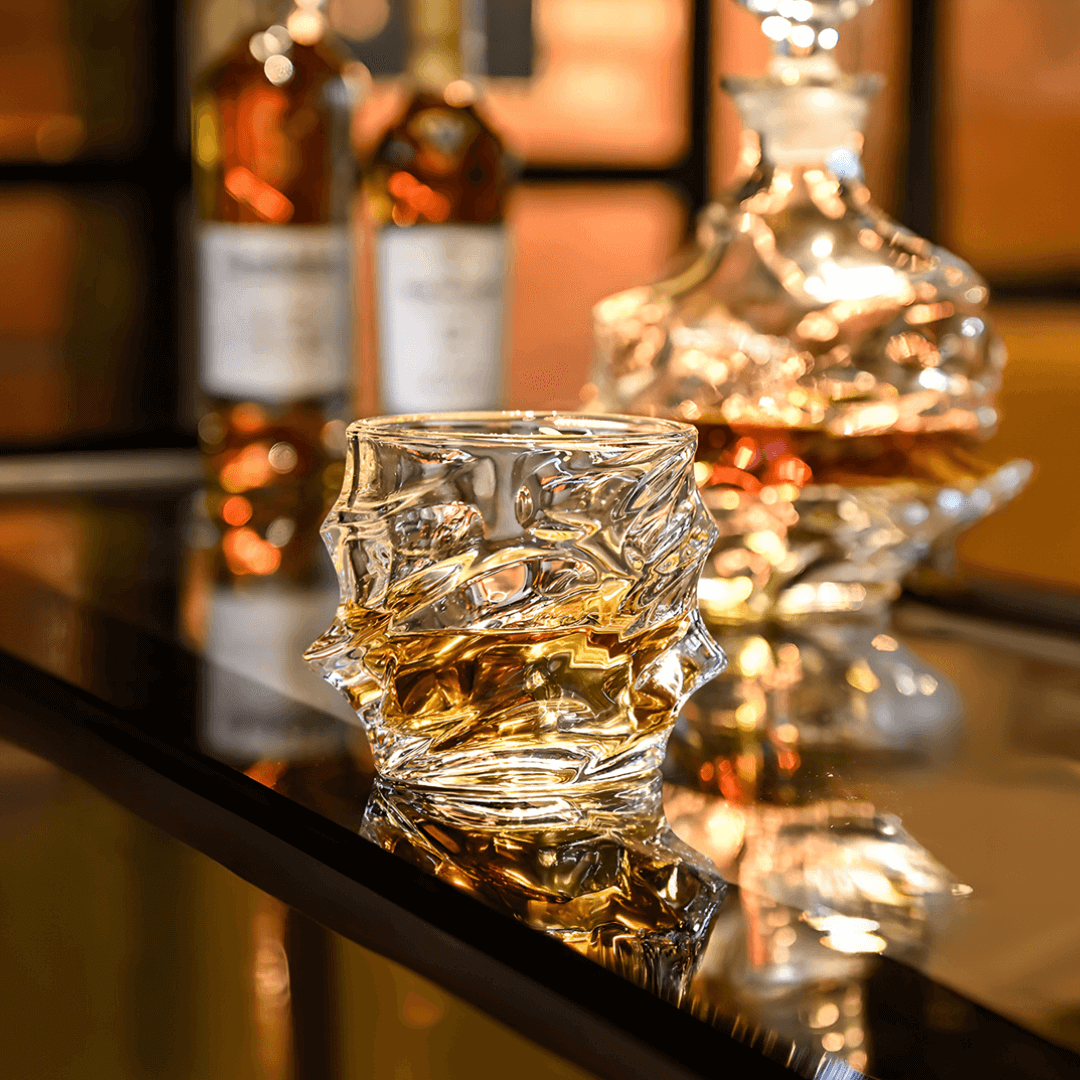 Storm Japanese Crystal Whisky Glasses & Decanter Set