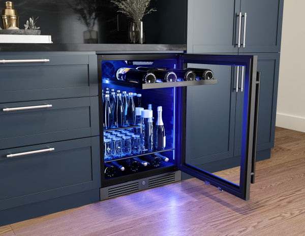 Zephyr Presrv™ Black Stainless Single Zone Beverage Cooler