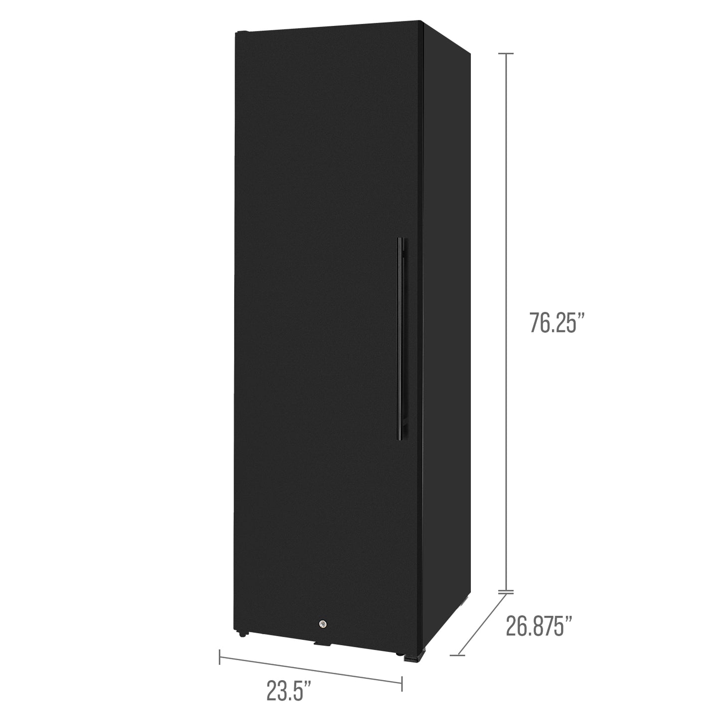 Allavino 185 Bottle Single Zone Wine Vault with Solid Black Left Hinge Door