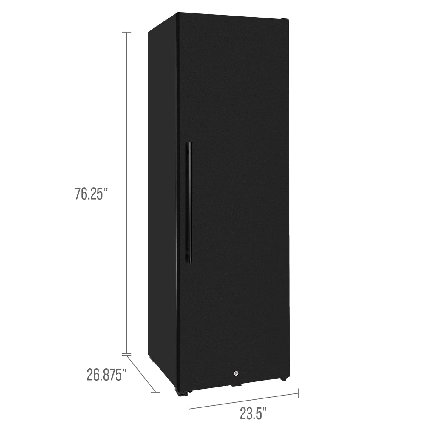 Allavino 185 Bottle Single Zone Wine Vault with Solid Black Right Hinge Door