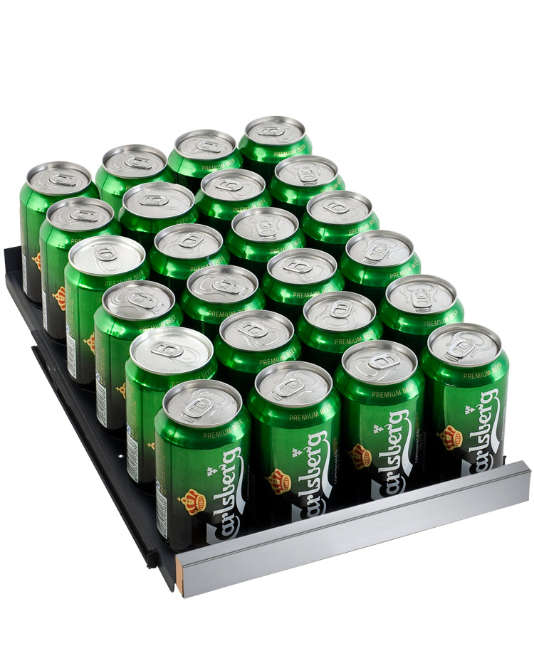 Allavino 15-Inch Wide FlexCount II Tru-Vino Stainless Steel Right Hinge Beverage Center