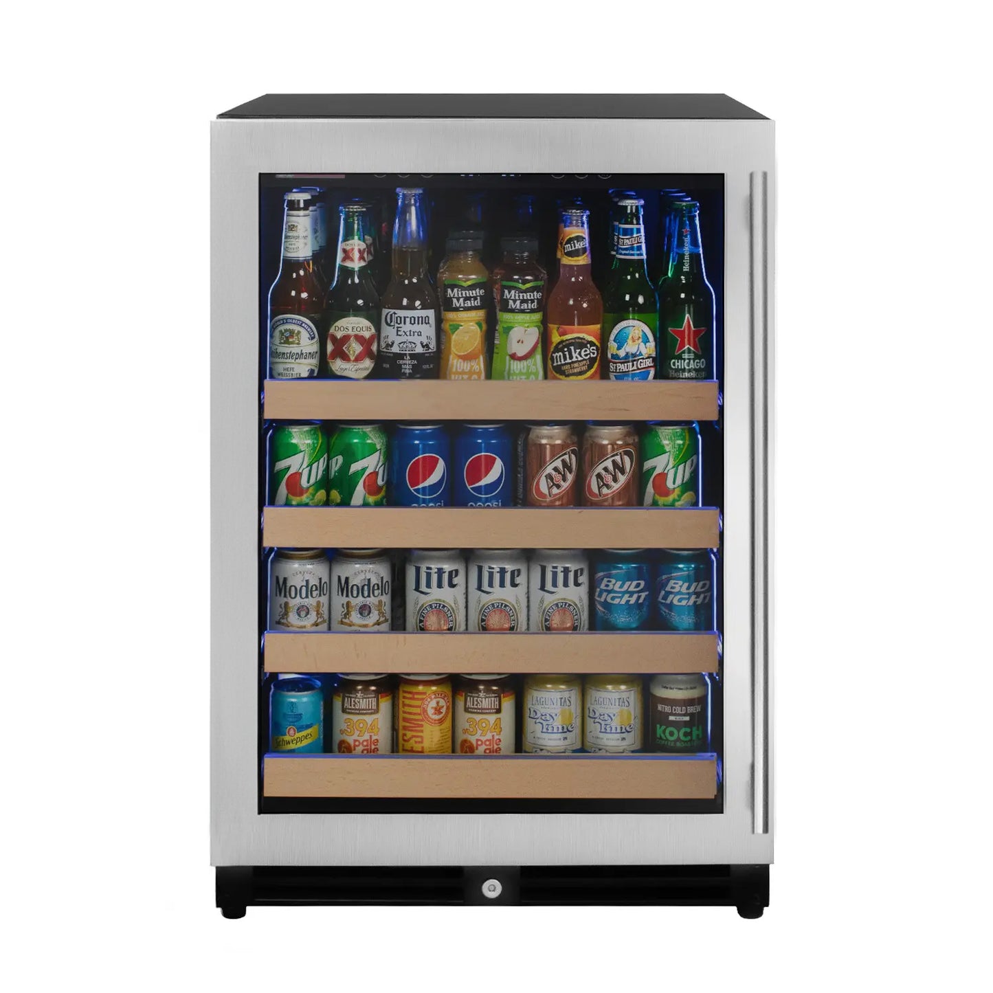 Allavino 24-Inch Wide Reserva Series Stainless Steel Left Hinge Beverage Center