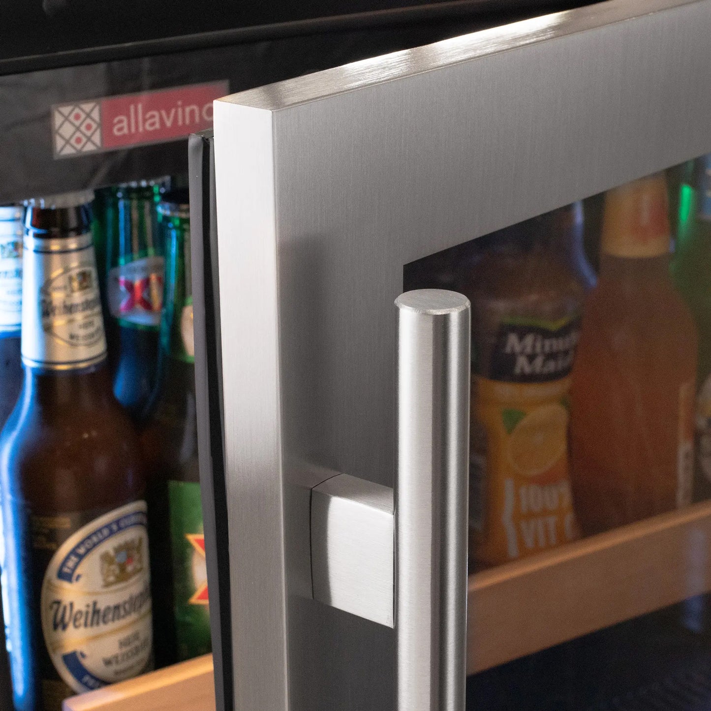 Allavino 24-Inch Wide Reserva Series Stainless Steel Left Hinge Beverage Center