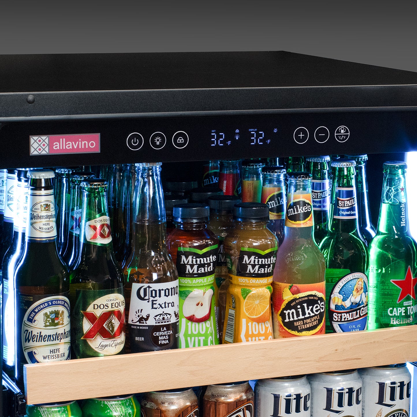 Allavino 24-Inch Wide Reserva Series Stainless Steel Right Hinge Beverage Center