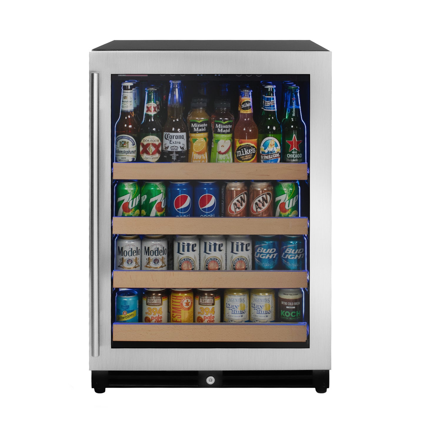 Allavino 24-Inch Wide Reserva Series Stainless Steel Right Hinge Beverage Center