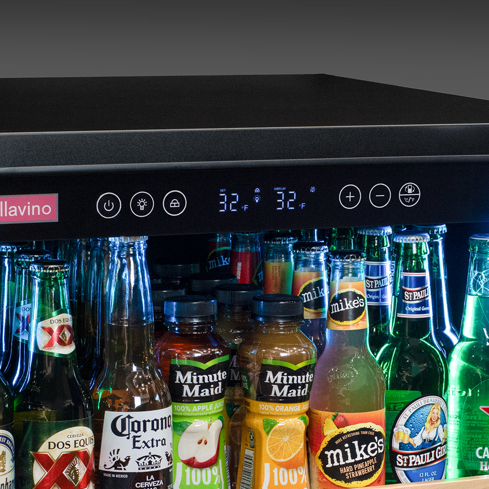 Allavino 24-Inch Wide Reserva Series Stainless Steel Right Hinge Beverage Center