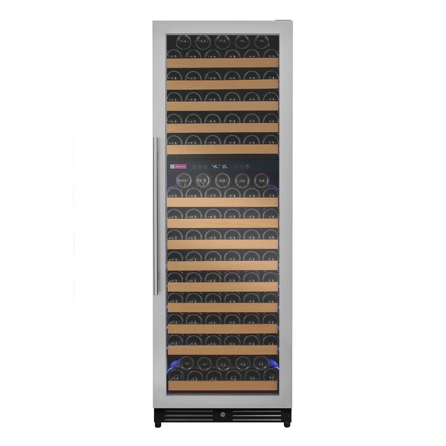 Allavino Reserva Series 172 Bottle Dual Zone Built-in Wine Refrigerator with Stainless Steel Door - Right Hinge
