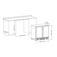 KingsBottle 36" Dual Zone Wine Fridge – 68 Bottle Built-In