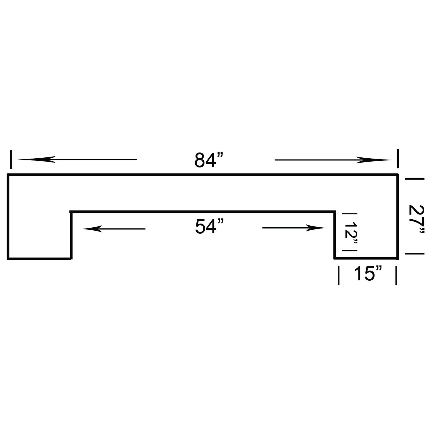 Ram Game DBAR72 - 84" Dry Pub Style Bar - Chestnut