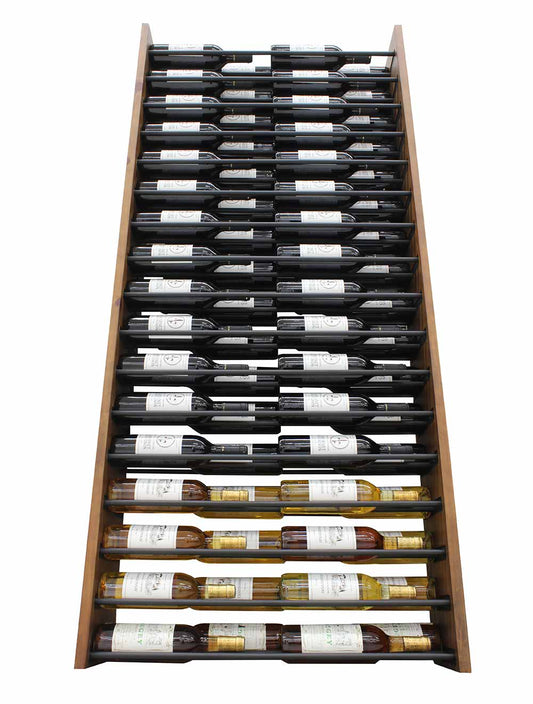Vinotemp 17 Horizontal Display Rack with Wood Sides