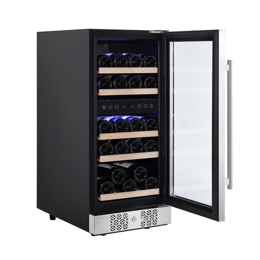 Empava 15 Inch Dual Zone Small  Wine Fridge
