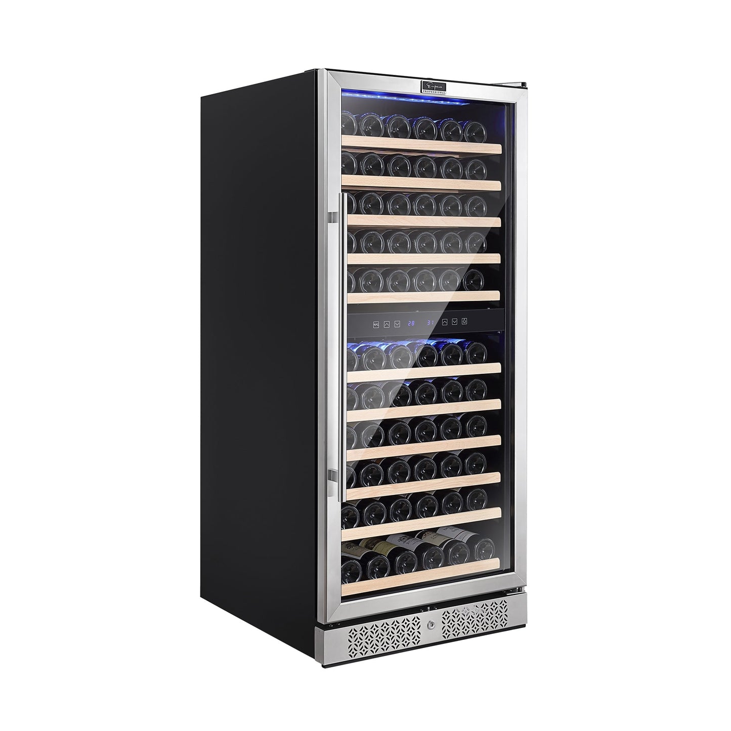 Empava 55" Tall Dual Zone 100 Bottle Wine Fridge