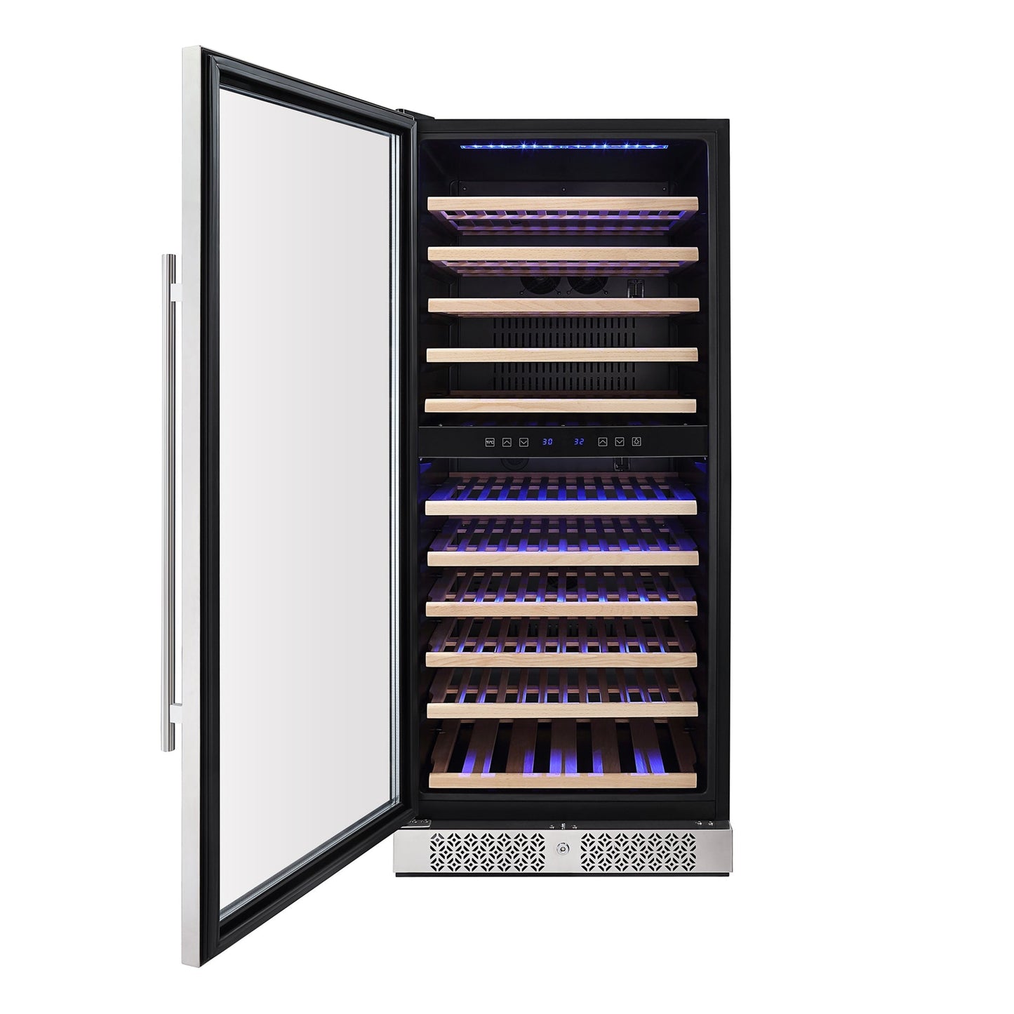 Empava 55" Tall Dual Zone 100 Bottle Wine Fridge