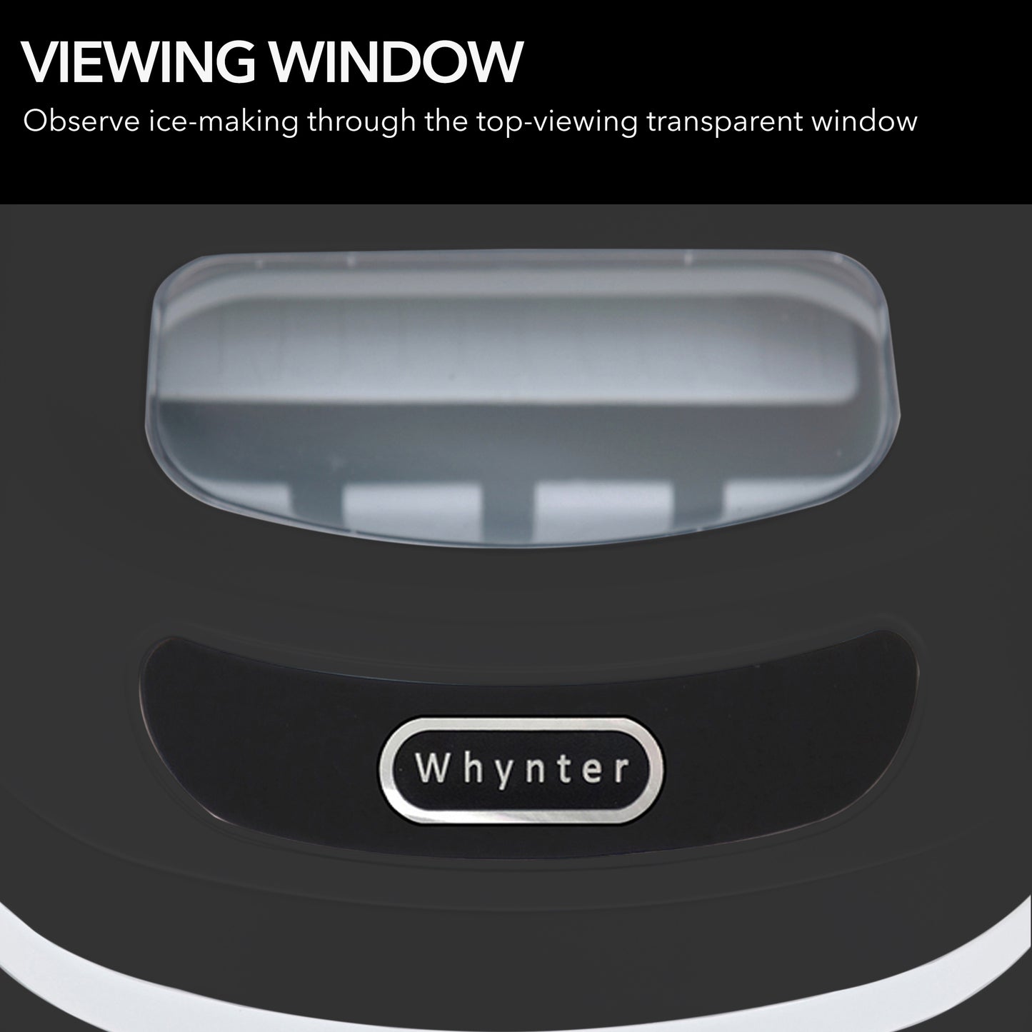 Whynter IMC-270MB Compact Portable Ice Maker 27 lb capacity - Metallic Black