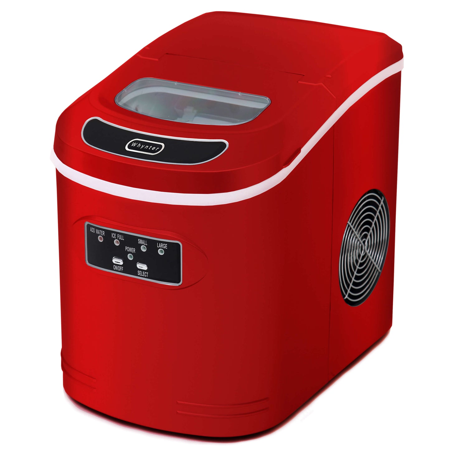 Whynter IMC-270MR Compact Portable Ice Maker 27 lb capacity – Metallic Red