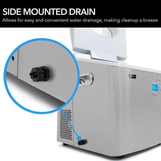 Whynter IMC-490SS 49 lb capacity Portable Table Top Ice Maker – Stainless Steel