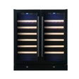 KingsBottle 30" Dual Zone Wine Cooler – 66 Bottle Built-In Fridge