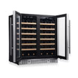 KingsBottle 36" Dual Zone Wine Fridge – 68 Bottle Built-In