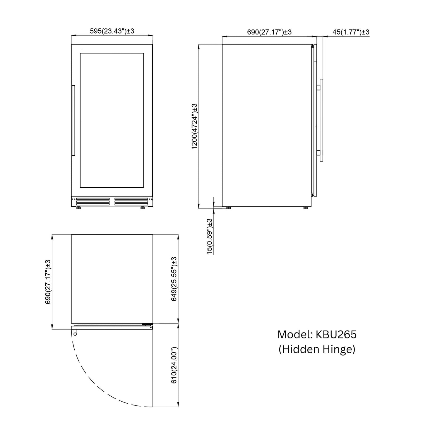 KingsBottle 389 Cans Capacity Upright Beverage Refrigerator With Low-E Stainless Steel Glass Door Left Hand Hinge