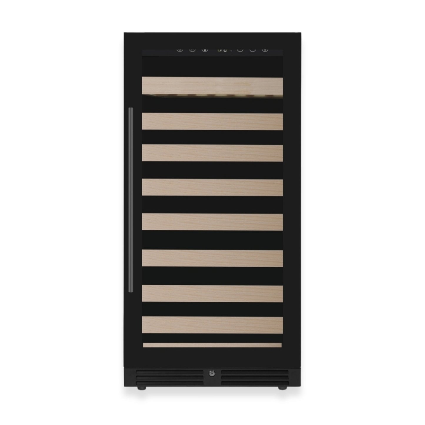 KingsBottle 47-Inch Height Single Zone Wine Cooler with Low-E Glass Door With Stainless Steel Trim Right Hand Hinge