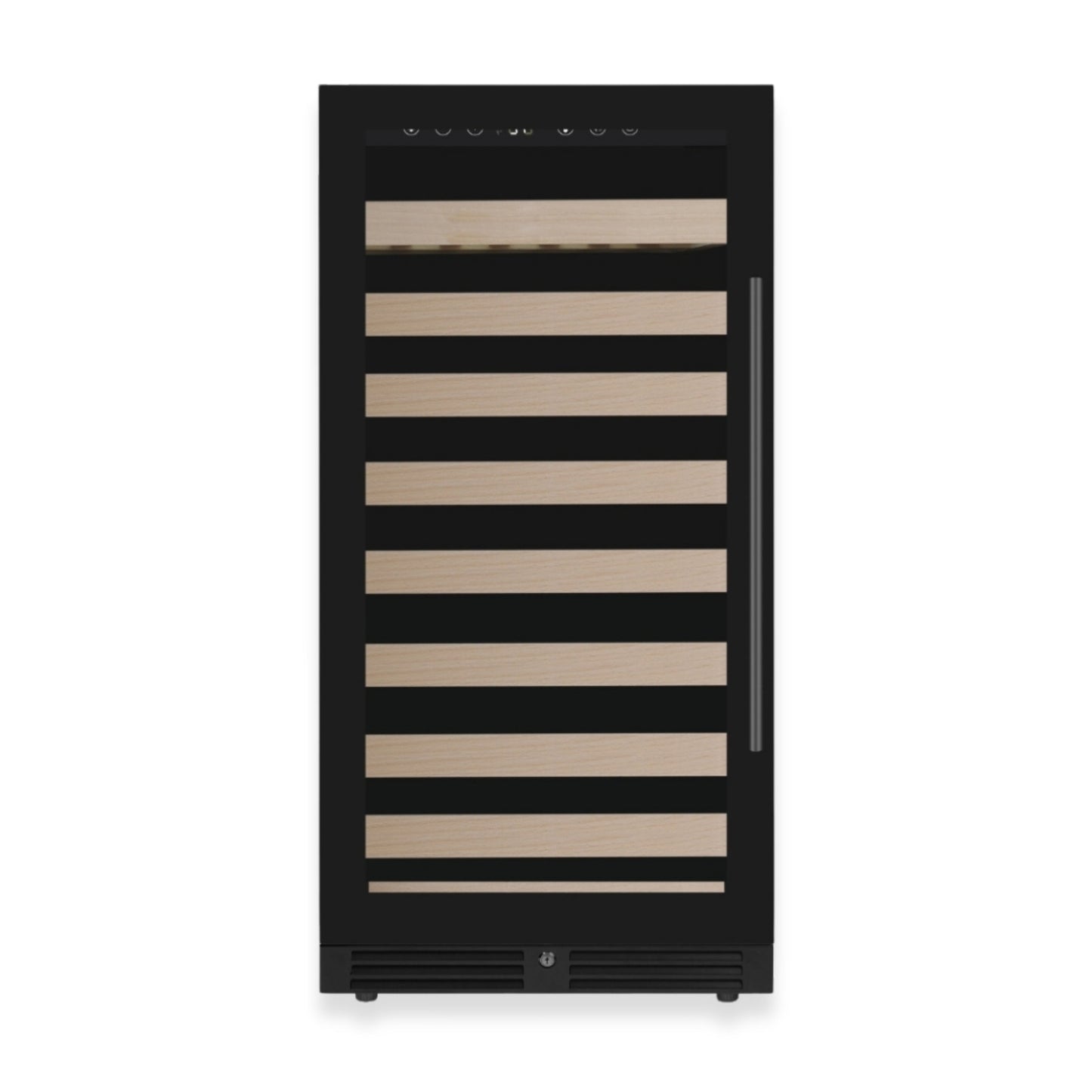 KingsBottle 47-Inch Height Single Zone Wine Cooler with Low-E Glass Door With Stainless Steel Trim Right Hand Hinge