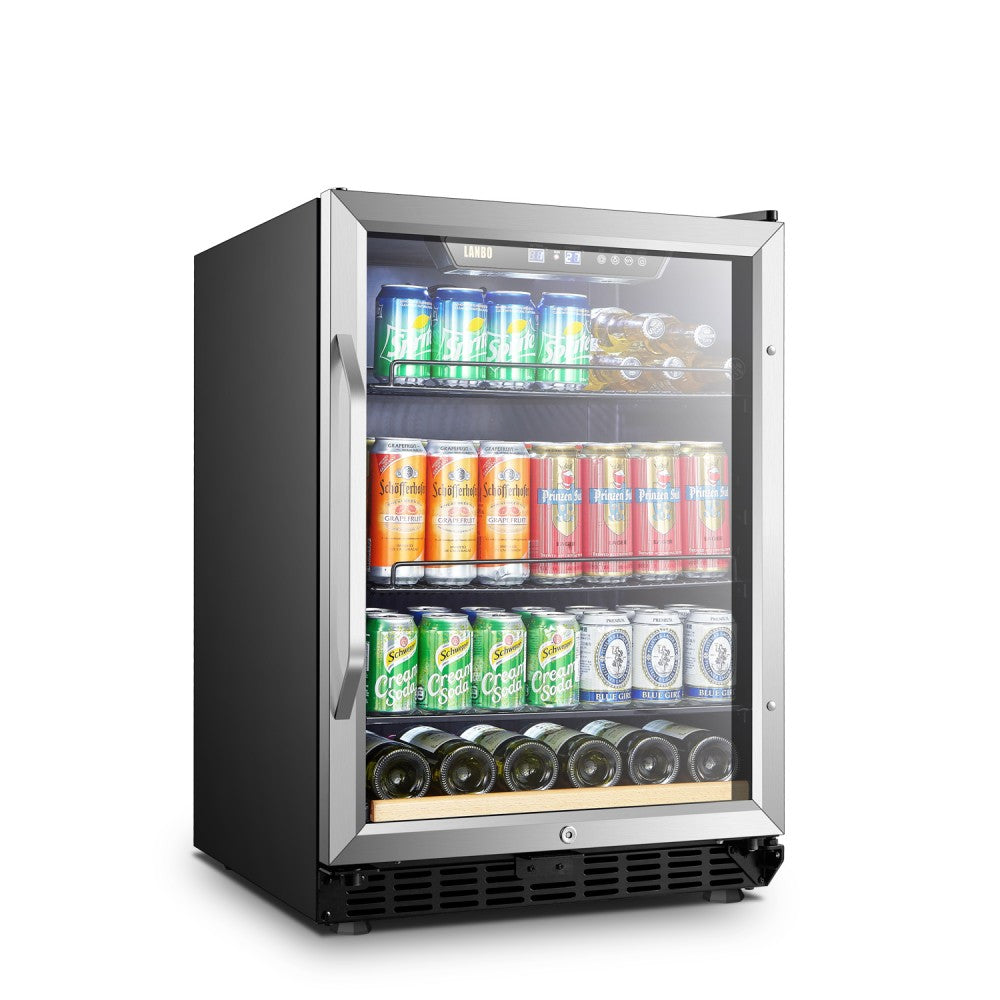 Lanbo Appliances 110 Cans 6 Bottles Beverage Cooler