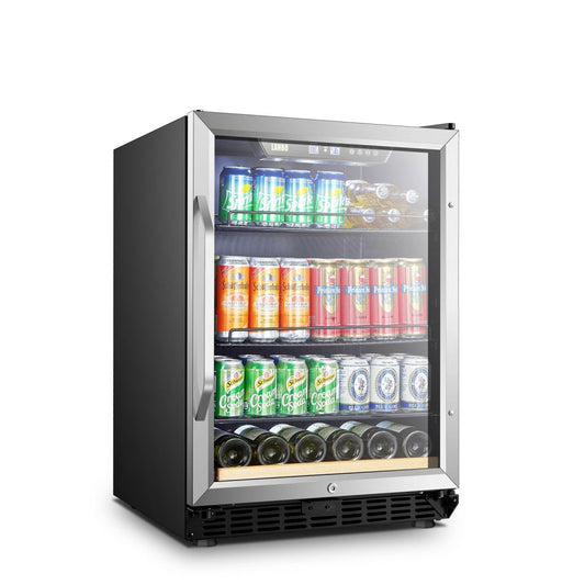 Lanbo Appliances 110 Cans 6 Bottles Beverage Cooler
