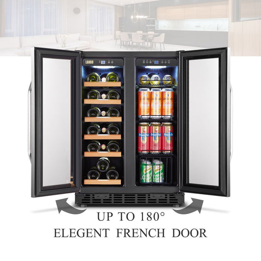 Lanbo Appliances 73 Bottle  24 Inch Wine And Beverage Cooler