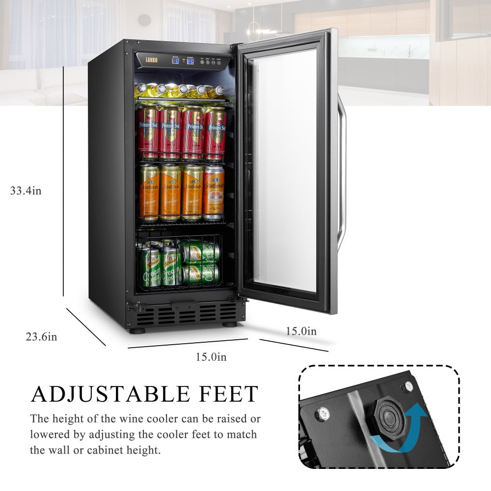 Lanbo Appliances 70 Can Beverage Refrigerator