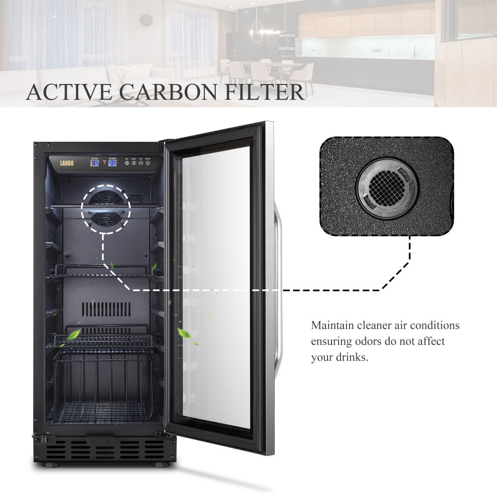 Lanbo Appliances 70 Can Beverage Refrigerator