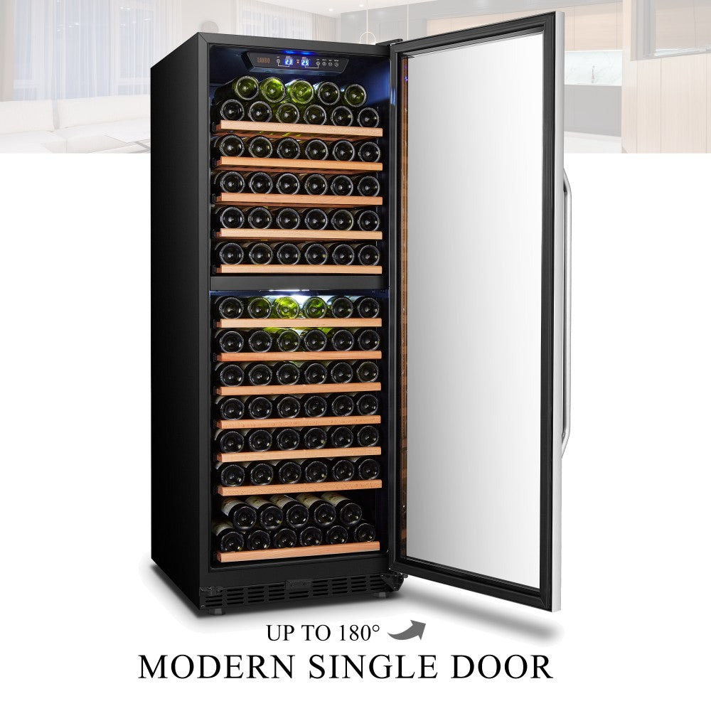 Lanbo Appliances 138 Bottle Dual Zone Wine Cooler