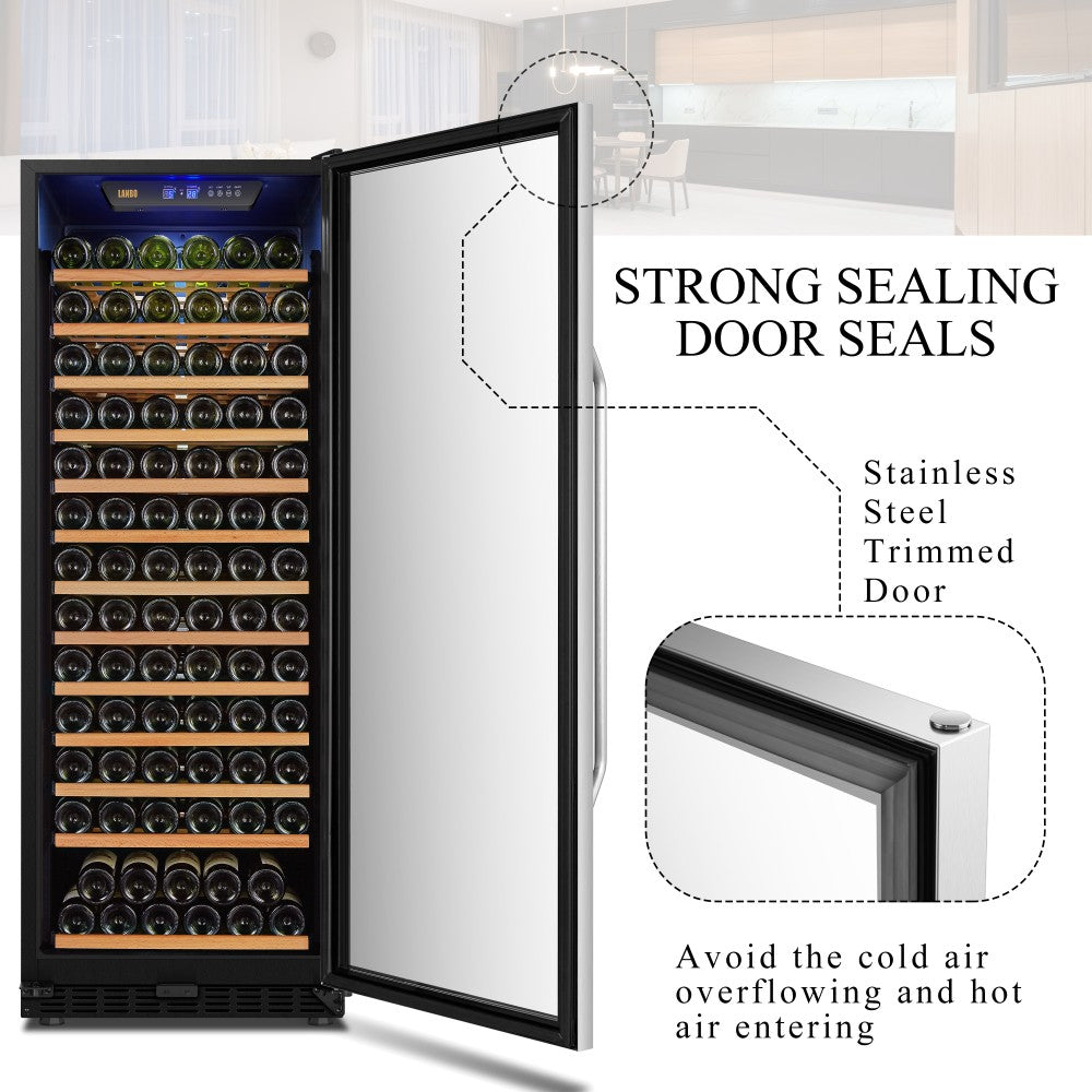 Lanbo Appliances 149 Bottle Single Zone Wine Cooler