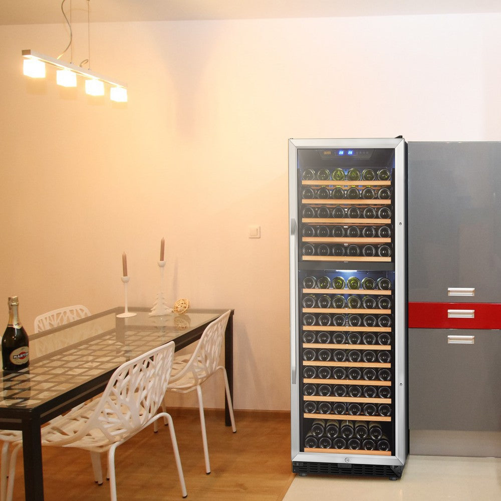 Lanbo Appliances 160 Bottle Dual Zone Wine Cooler