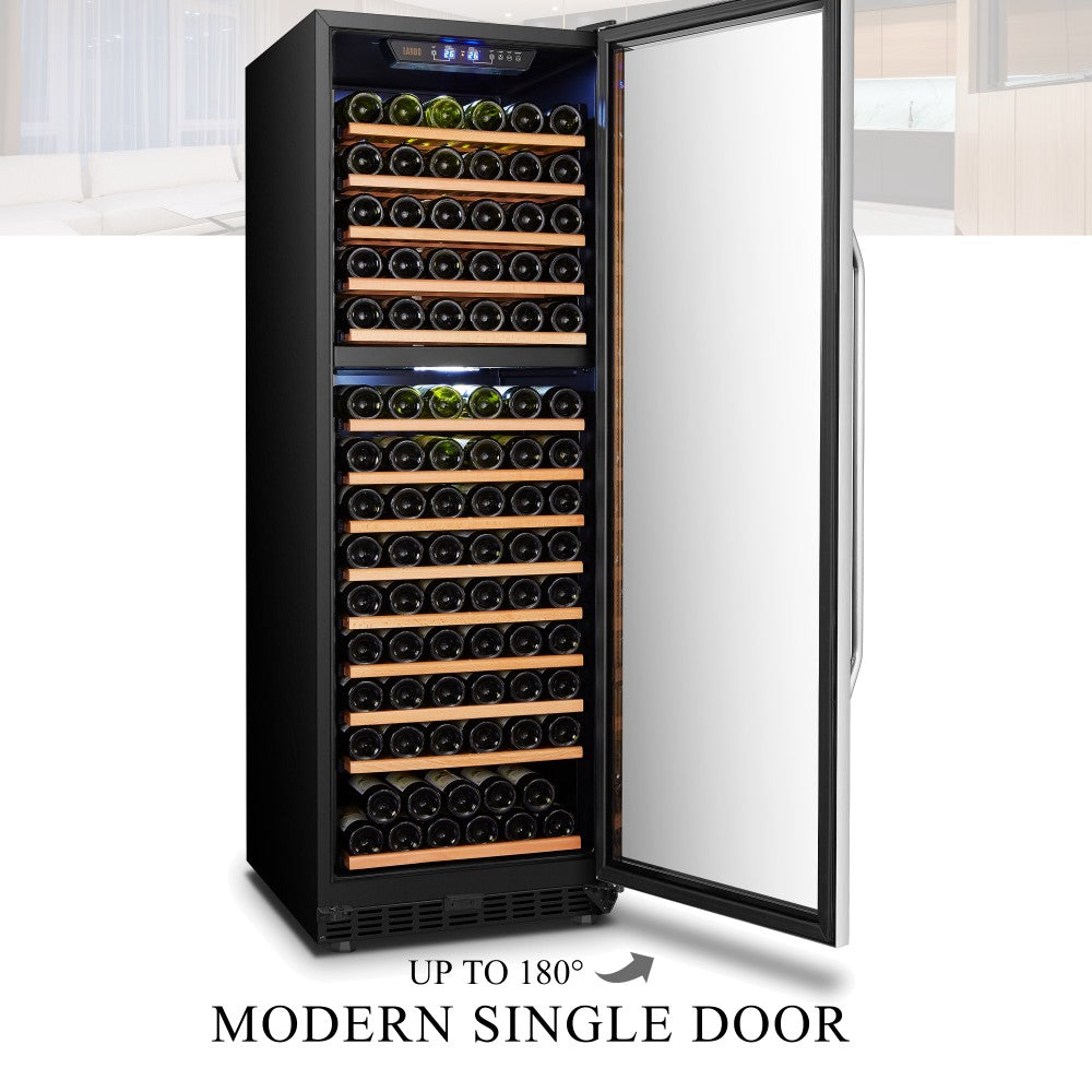 Lanbo Appliances 160 Bottle Dual Zone Wine Cooler