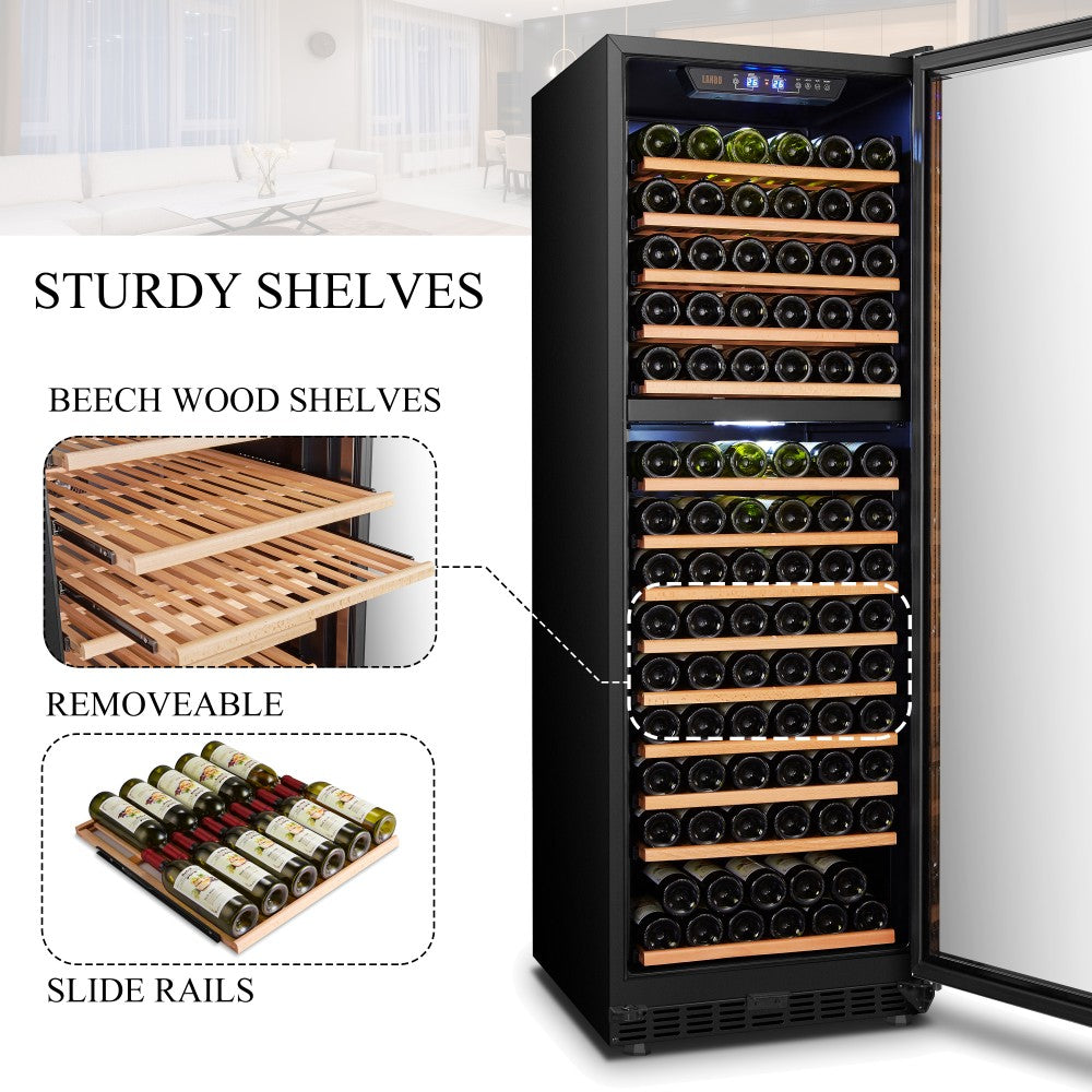 Lanbo Appliances 160 Bottle Dual Zone Wine Cooler