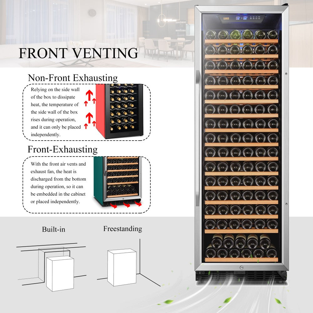 Lanbo Appliances 171 Bottle Single Zone Wine Cooler