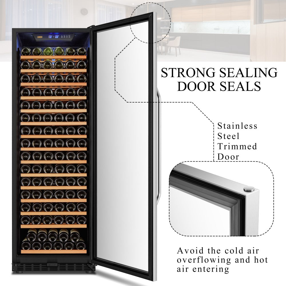 Lanbo Appliances 171 Bottle Single Zone Wine Cooler