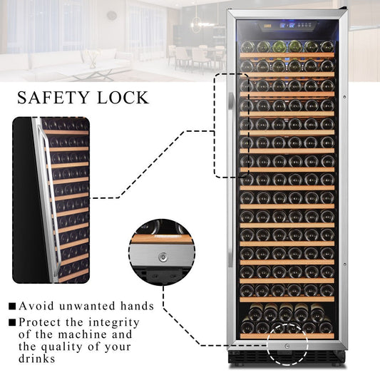 Lanbo Appliances 171 Bottle Single Zone Wine Cooler