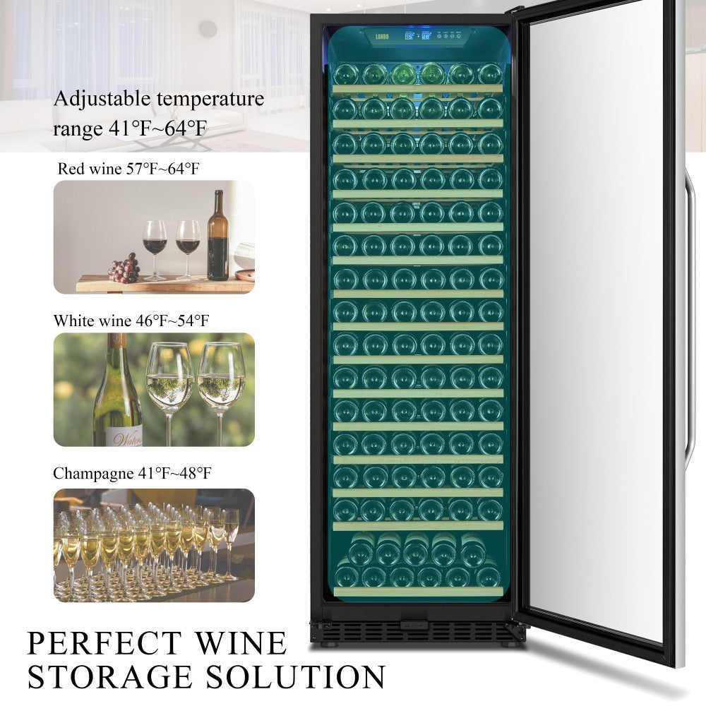 Lanbo Appliances 171 Bottle Single Zone Wine Cooler