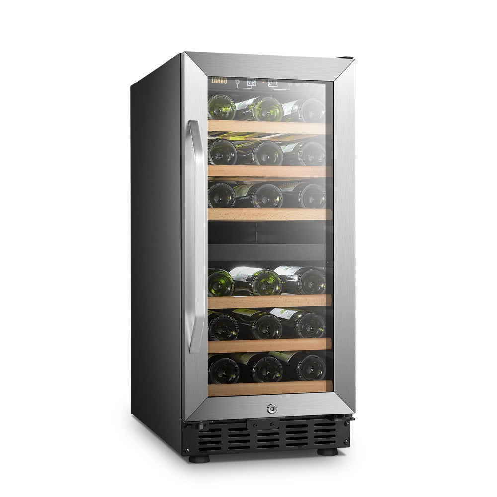 Lanbo Appliances 28 Bottle Dual Zone Wine Cooler