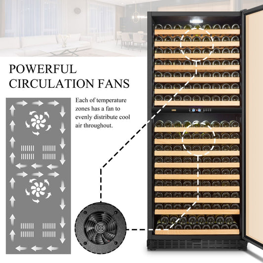 Lanbo Appliances 289 Bottle Single Zone Wine Cooler